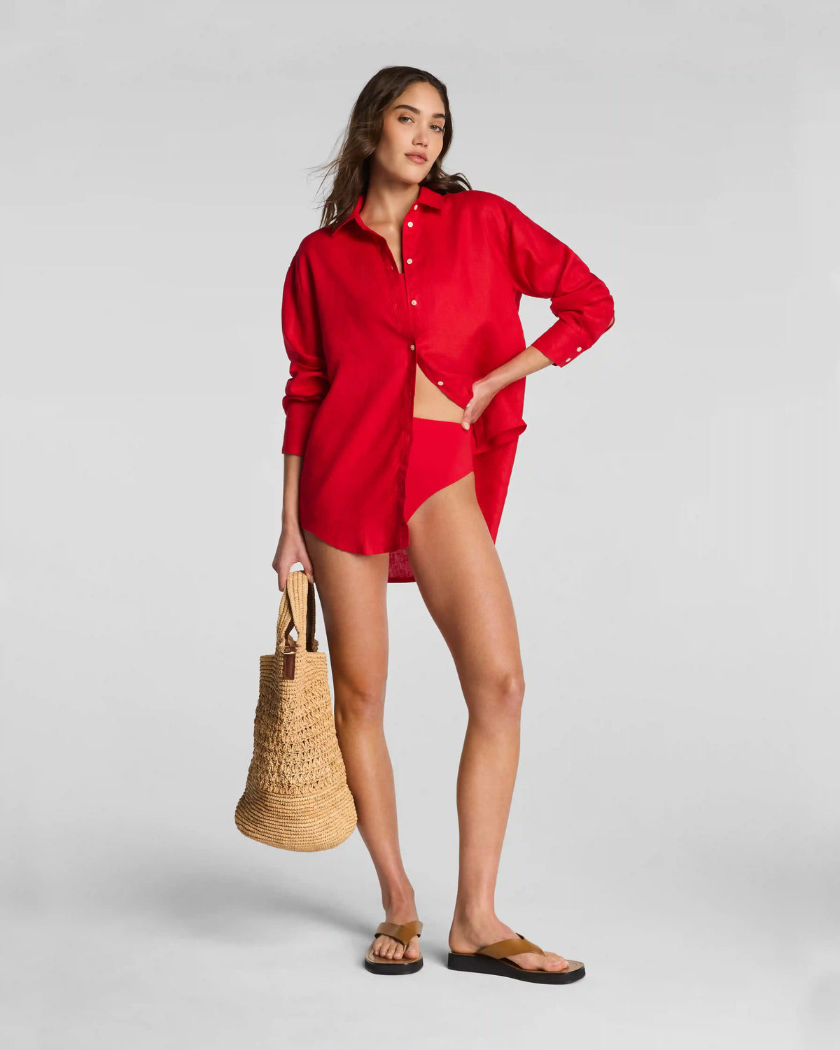SPANX® Beach Button Down | SPANX® Red